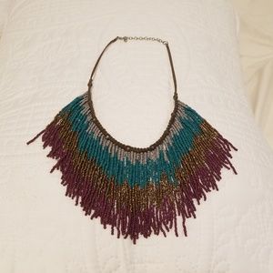 Hemp bib necklace